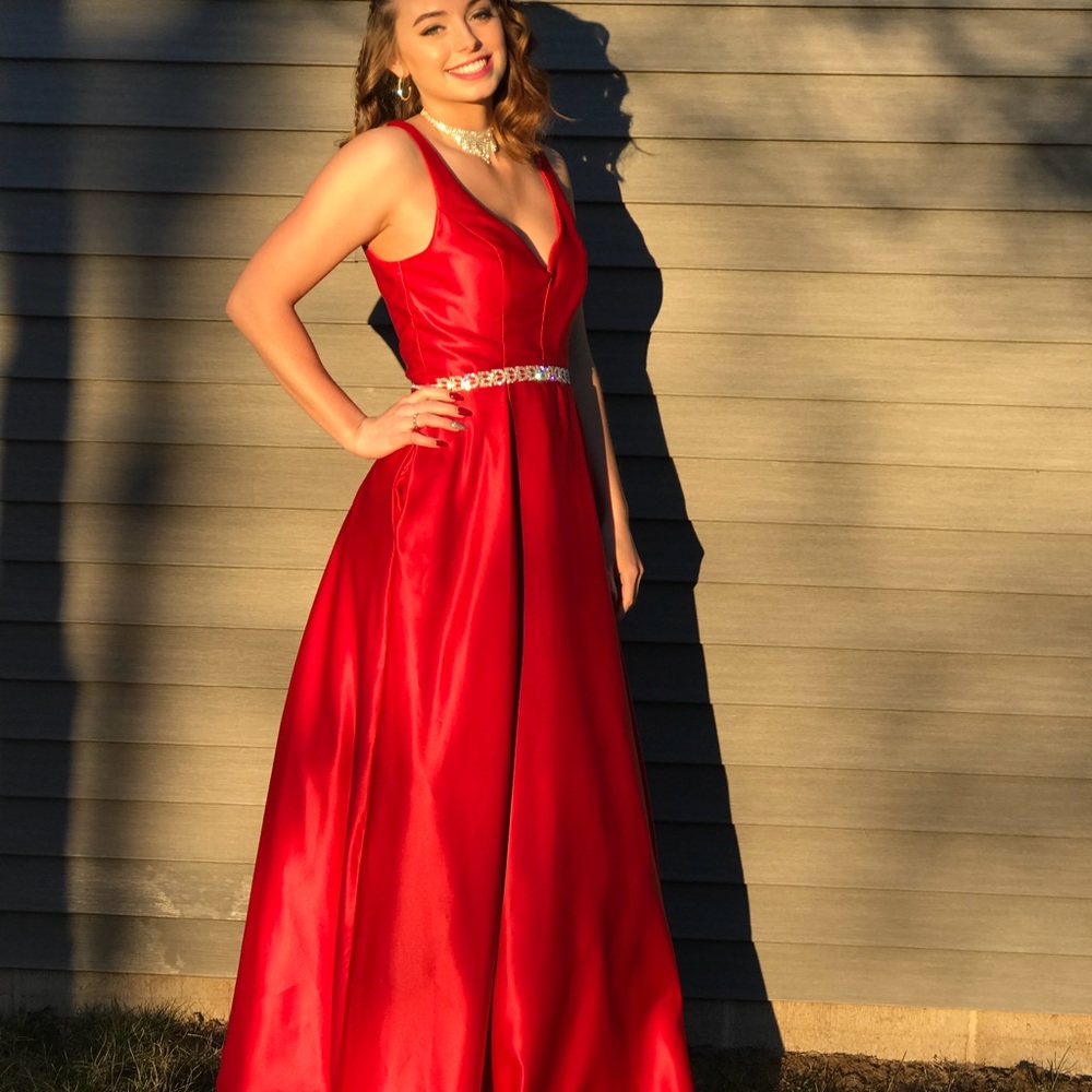 Red Ball Gown Prom dress